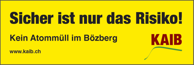 Neues Inserat: Sicher ist nur das Risiko